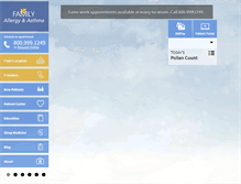 Tablet Screenshot of familyallergy.com