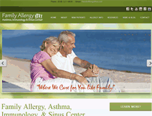 Tablet Screenshot of familyallergy.org